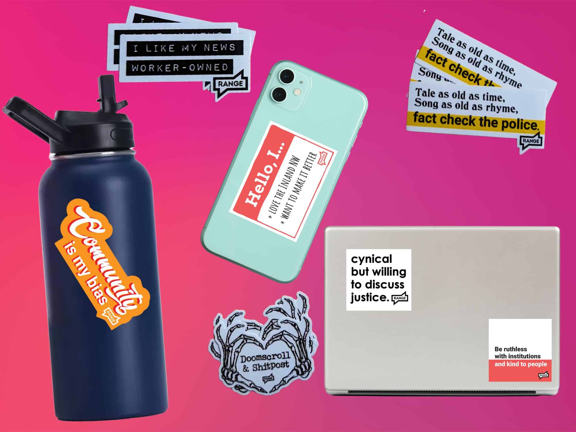 Take RANGE with you wherever you go with STICKERS – RANGE Media